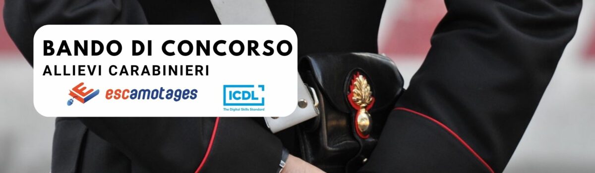 Bando di concorso allievi Carabinieri
